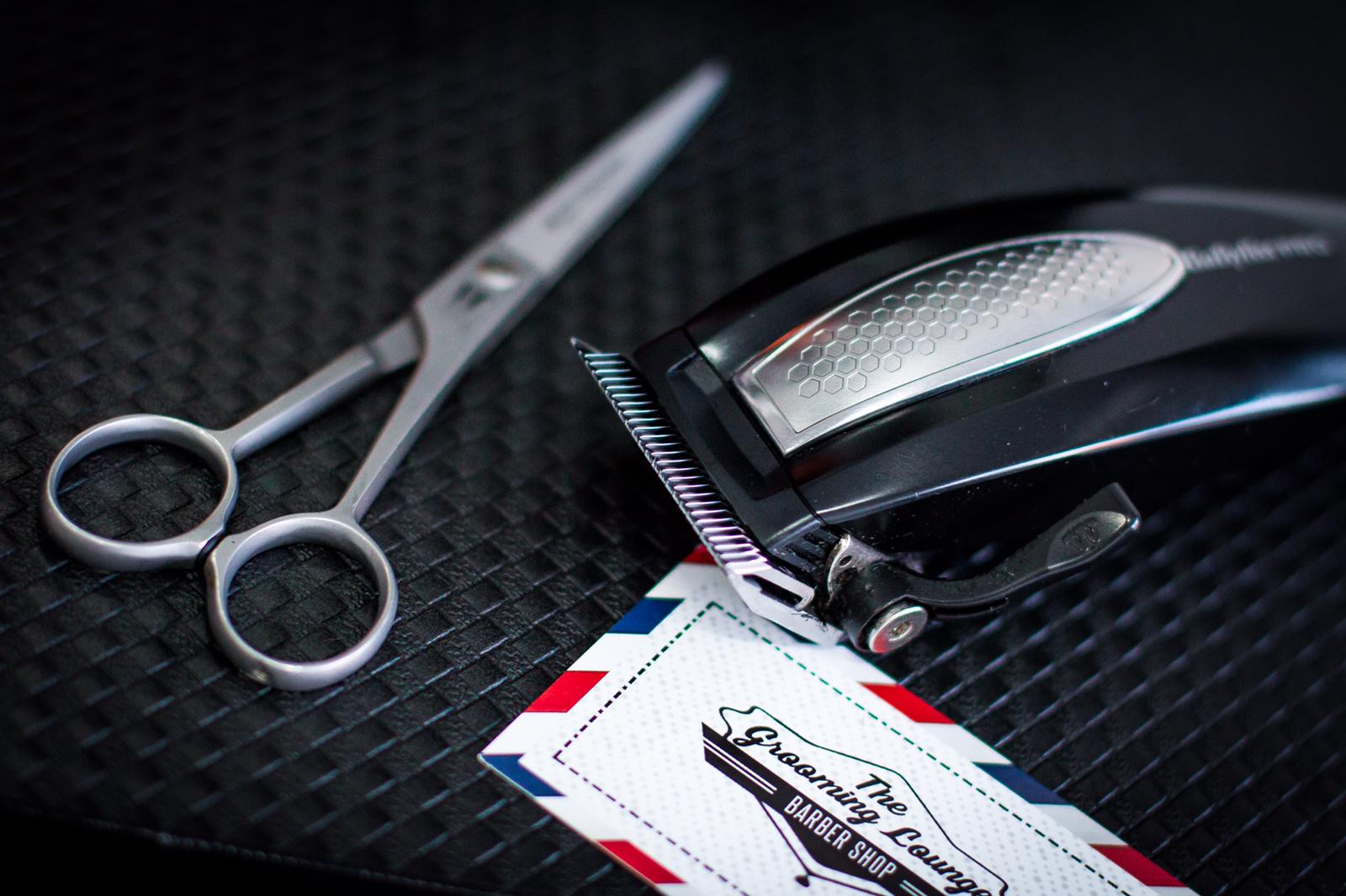 Professional barber tools at The Grooming Lounge Larnaka