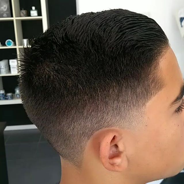 Seamless taper fade blend — men's haircut Larnaka Cyprus