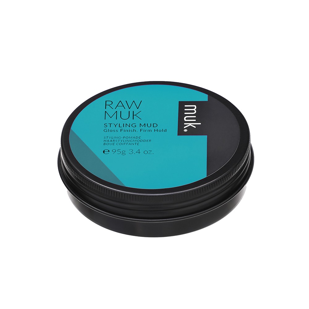 MUK Raw Styling Mud — gloss finish firm hold hair product