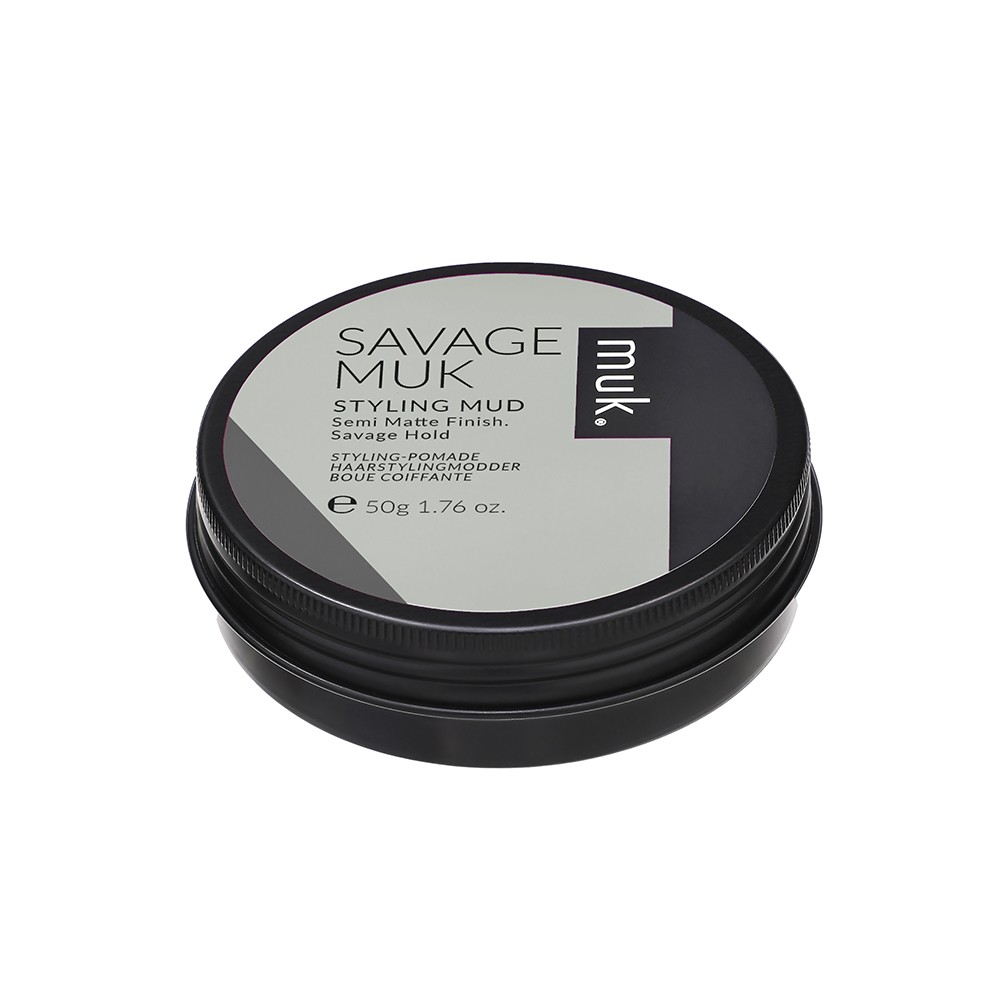 MUK Savage Styling Mud — semi-matte savage hold hair product